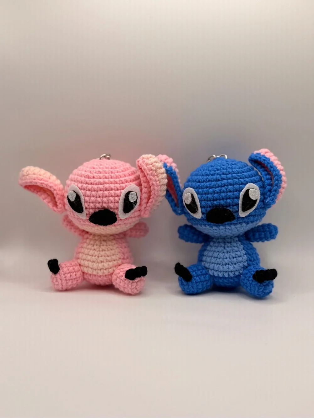 Handmade Plush Bunny Toy in Aqua and Caramel - Cute Crochet Small Pet Accessory